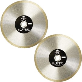 Slayer Continuous Rim Diamond Blade - Tile Blade - 7 Inch - BUNDLE - 2 Blades