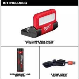 Milwaukee 2114-21 550-Lumen USB Rechargeable Rover Pivoting Flood Light