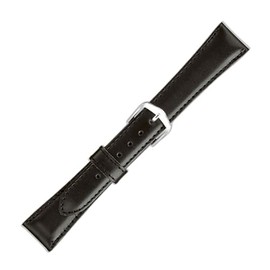 Maruman 71774 Watch Band, Cow (Calf), Made in Japan, Black, 0.7 inches (18 mm), 18-20/S, Black, Casual