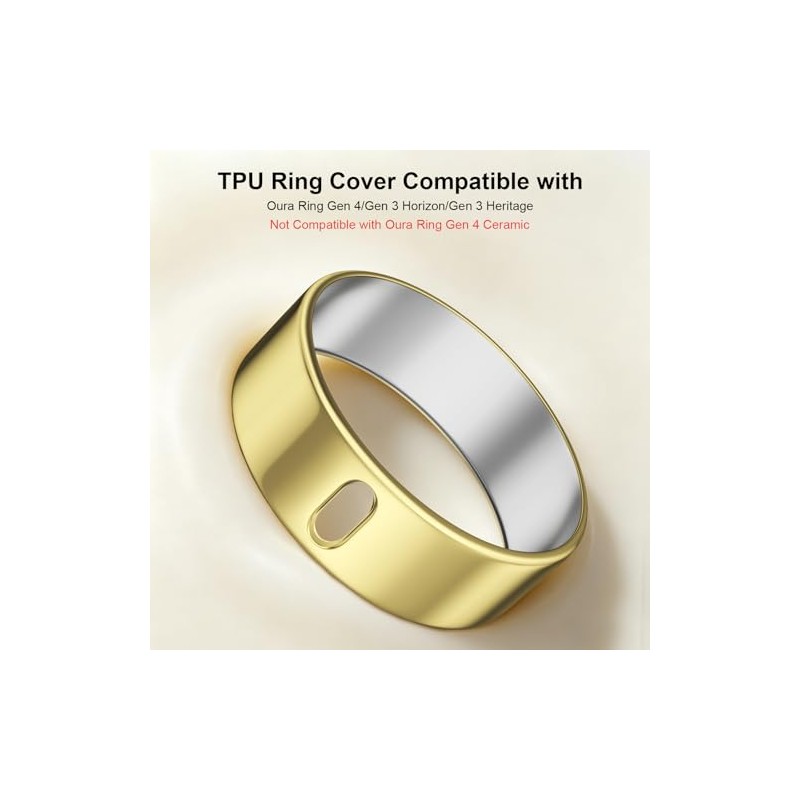 3-Pack Oura Ring Covers - Ultra-Thin TPU Protectors for Gen