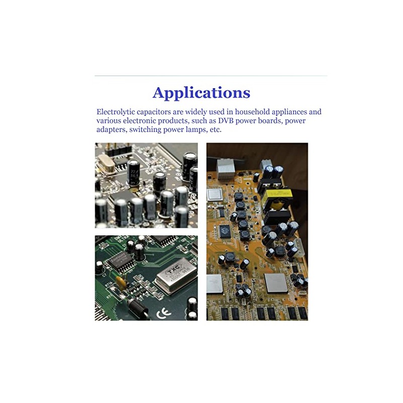 OCR 24Value 500pcs Electrolytic Capacitor Assortment Box Kit Range 0.1uFï¼1000uF