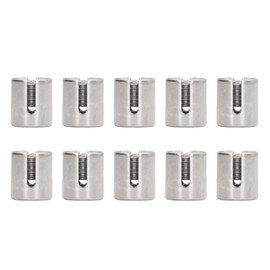 10 Pcs Cross Wire Rope Clip M10 Thread 316 Stainless Steel Cable Railing Cross Clamp for 3mm and Below