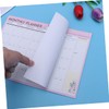 DIYEAH 20 Hojas planificador mensual calendars bloc de programación semanal