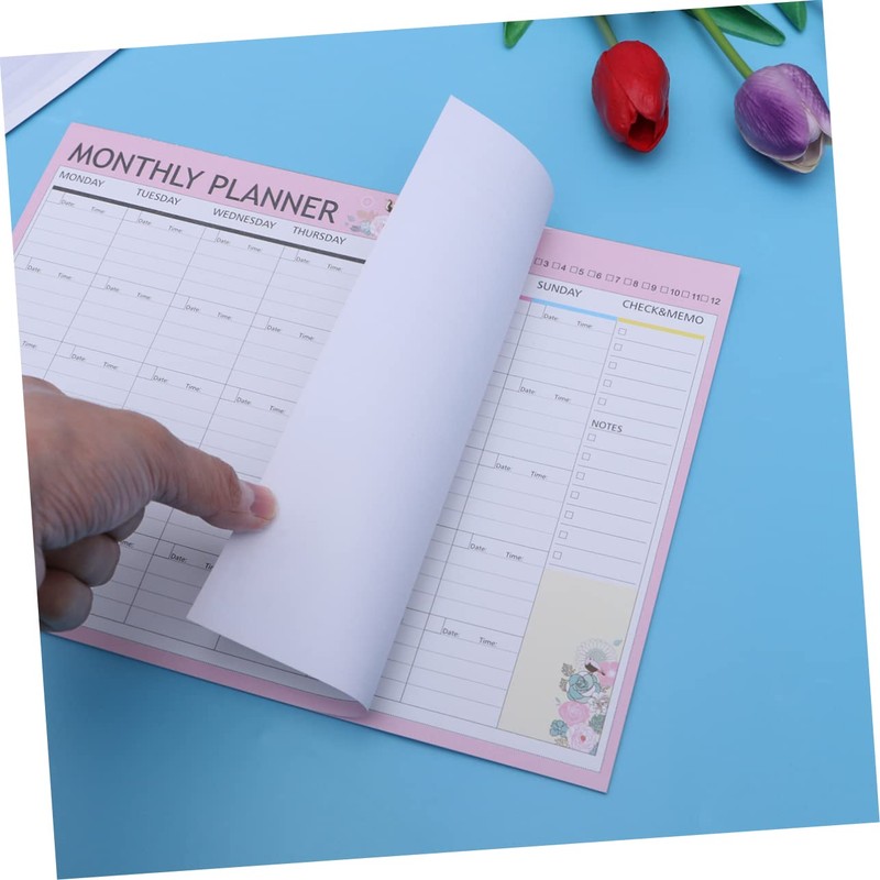 DIYEAH 20 Hojas planificador mensual calendars bloc de programación semanal