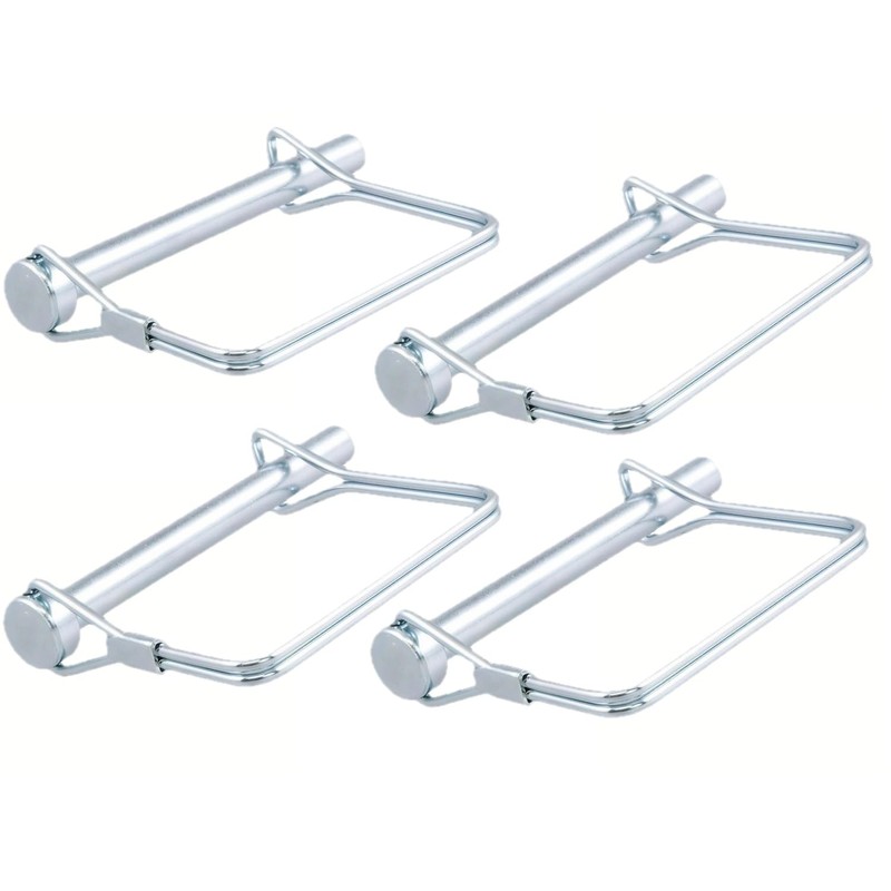 (Pack of 4) 1/4" x 2-3/4" Trailer Coupler Pin, Galvanized