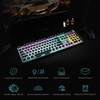AULA F2088 Typewriter Style Mechanical Gaming Keyboard Wired,Blue Switches,Rainbow LED