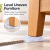4-Pack Transparent Furniture Leveling Shims for Uneven Tables – Cut-to-Fit