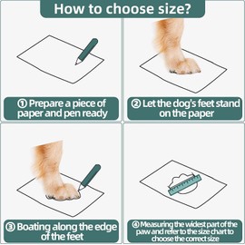 Havenfly Pack of 2 Dog Shoes Paw Protection, Breathable Dog Boots with Non-Slip Sole and Reflective Strap for Dogs Outdoor Sports (Pack of 2, Size 2 (Width 4 cm) for 11.8-15 kg