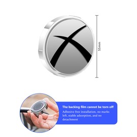 JNNJ 2 Stücke Auto Toter-Winkel-Spiegel Konvexer Spiegel, Konvexer Rückspiegel Für Universelle Autos Wasserdichte, 360° Weitwinkel-Rückspiegel Toter-Winkel-Spiegel Für SUV Lkws Motorräder(Weiß)