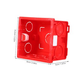 Mipcase 3pcs Electrical Junction Box for Wall Panels Concealed Socket Case and Easy to Install Hidden Installation Design for Home Wiring