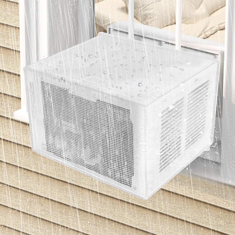 TAKTOPEAK U-shaped Window AC Cover: PVC Mesh for U Shape