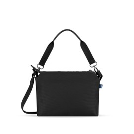 Sherpani Mei, Anti Theft Crossbody Purse, Lightweight Cross Body Bag, Handbags, Fashion Trio Bag for Women with Metal Hardware, Travel Gift for Women (Carbon)