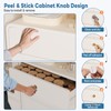 10-Pack Self-Adhesive Cabinet Knobs, No-Drill Self-Stick Drawer Knobs for Dressers,