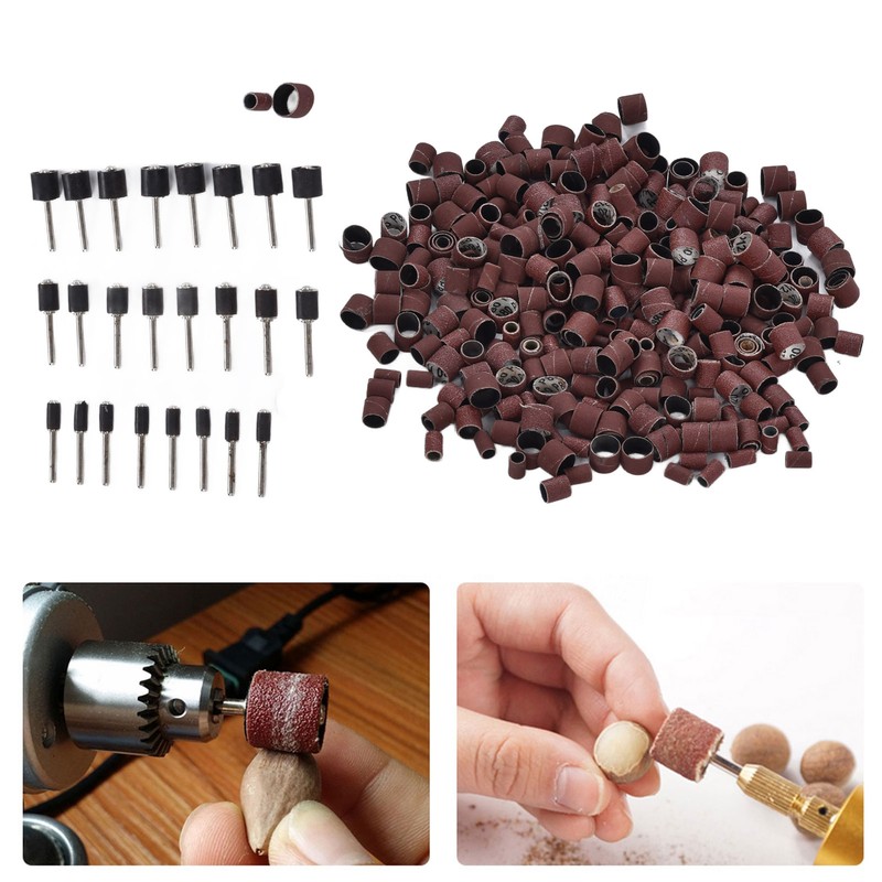 384Pcs Sanding Drum Sleeve Set Resin Drums Mandrels for Nuclear
