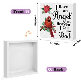 Sympathy Gifts for Loss of Dad Memorial Wooden Sign Decor Memorial Gifts for Loss of Father Condolence Bereavement Gift In Memory of Dad Gift Funeral Remembrance Decor