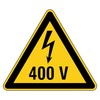 Electrical Voltage Warning Sticker 400 V 100 x 87 mm