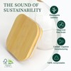 LIBWYS Kitchen Glass Jars Set with Bamboo Lids for Storage