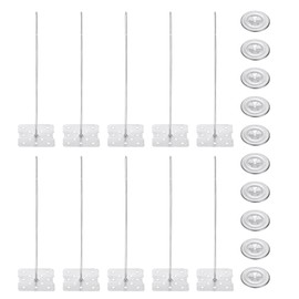 PATIKIL 80mm Perforated Insulation Pins with Round Washer,50 Sets 2in Insulating Nails Wall Plug for Fixing Foam Boards to Wall or Ceiling