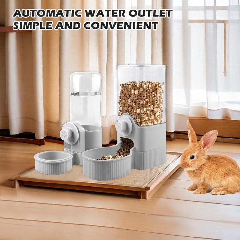 Drinking Bottle Rabbit, 2 Pieces Water Dispenser Rabbit 520 ml,