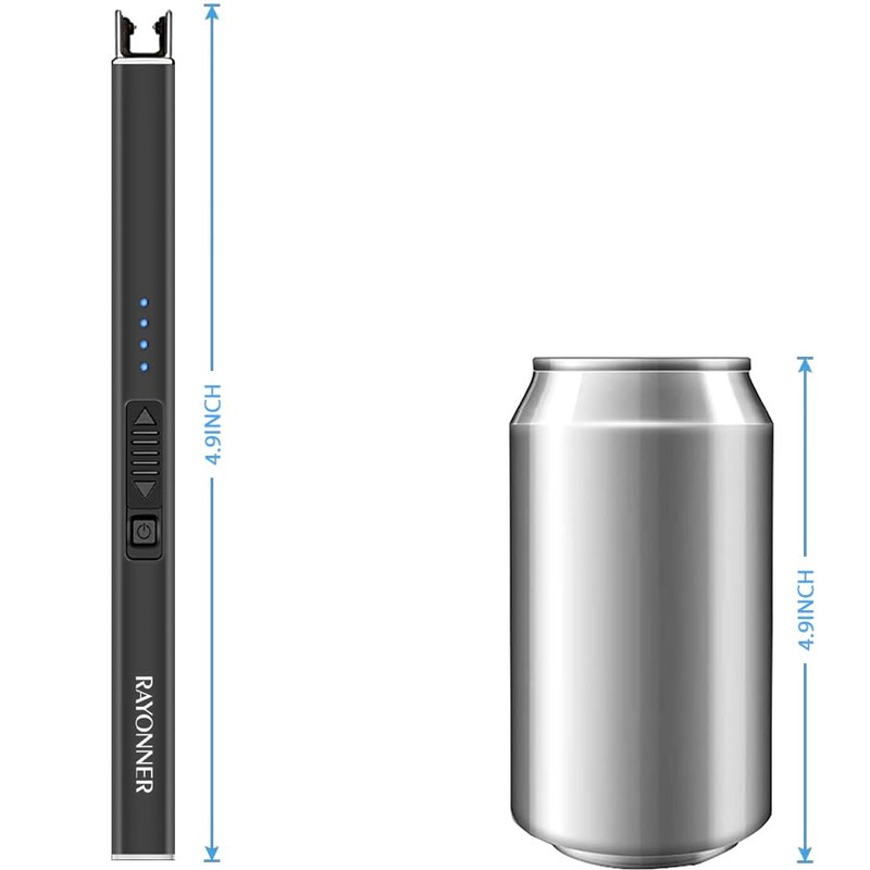 RAYONNER Electric Candle Lighter Plasma Arc Lighters Windproof & Flameless