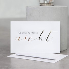 Appointment Cards (Set of 100) with Exclusive Gold Embossing for Nail Studio, Nail Designer, Manicure, Pedicure 85x55mm Terminkarte