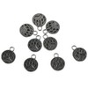 hobbyhub 100Pcs Bear Paw Pattern Charms,0.71x 0.58inch Metal Hollow Charms,for