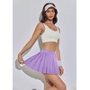 BZB Tennis Pleated Skirts for Women Stretch High Waisted Golf