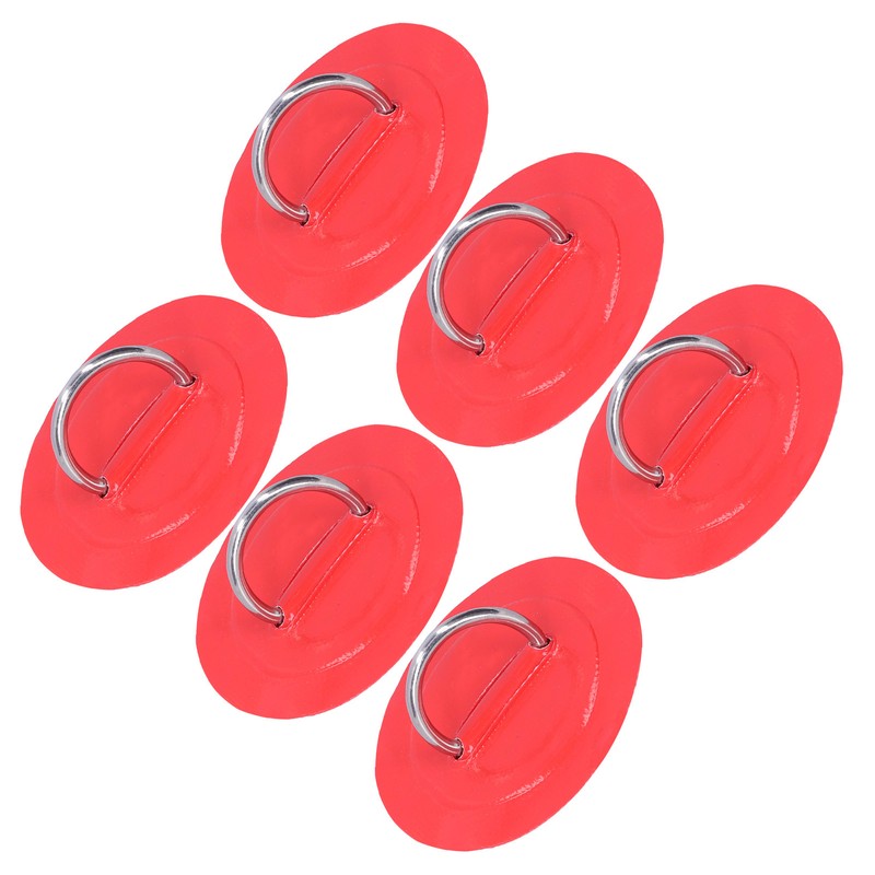 6pcs Inflatable Boat Kayak DRing Pad Patch Marine Fixed Buckle