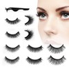 5 Pairs Reusable Self Adhesive Eyelashes, No Glue Eyelashes and