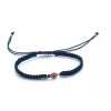 Evil Eye Macrame Black Cord Bracelet Bad Energy Protect Round