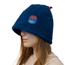 SAUNA VIBES Sauna Hat, Premium Super Zero, Imabari Towel Brand Certified, Made in Japan, Men's, Women's (Navy)