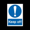 Keep off Plastic Sign with 4 Pre-Drilled Holes (MISC128) -