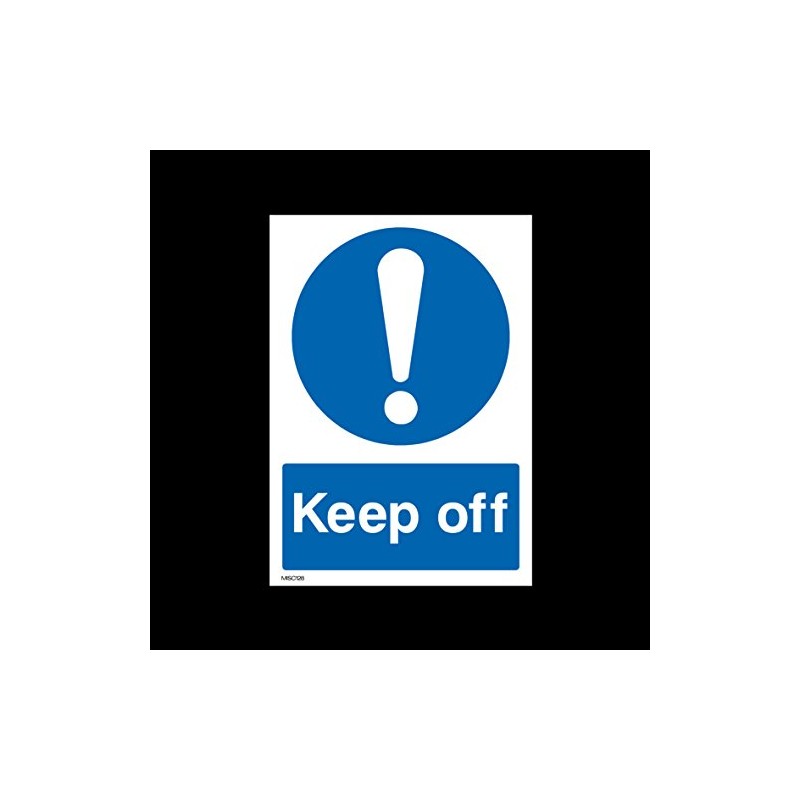 Keep off Plastic Sign with 4 Pre-Drilled Holes (MISC128) -