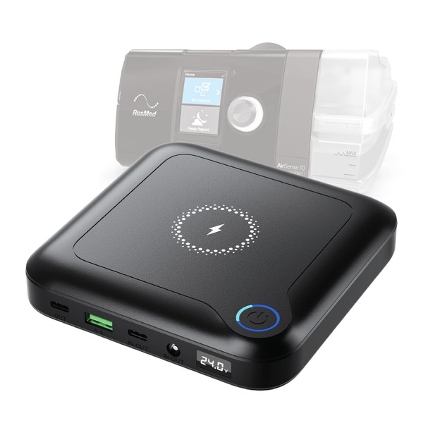 CPAPExtras.com Go-Battery - Ultra Portable Universal CPAP Battery. Single Night Use. (Includes Cable for Resmed Airsense 10 and Luna G3)