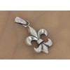 Metal Fleur de Lis Pendant 925 Silver