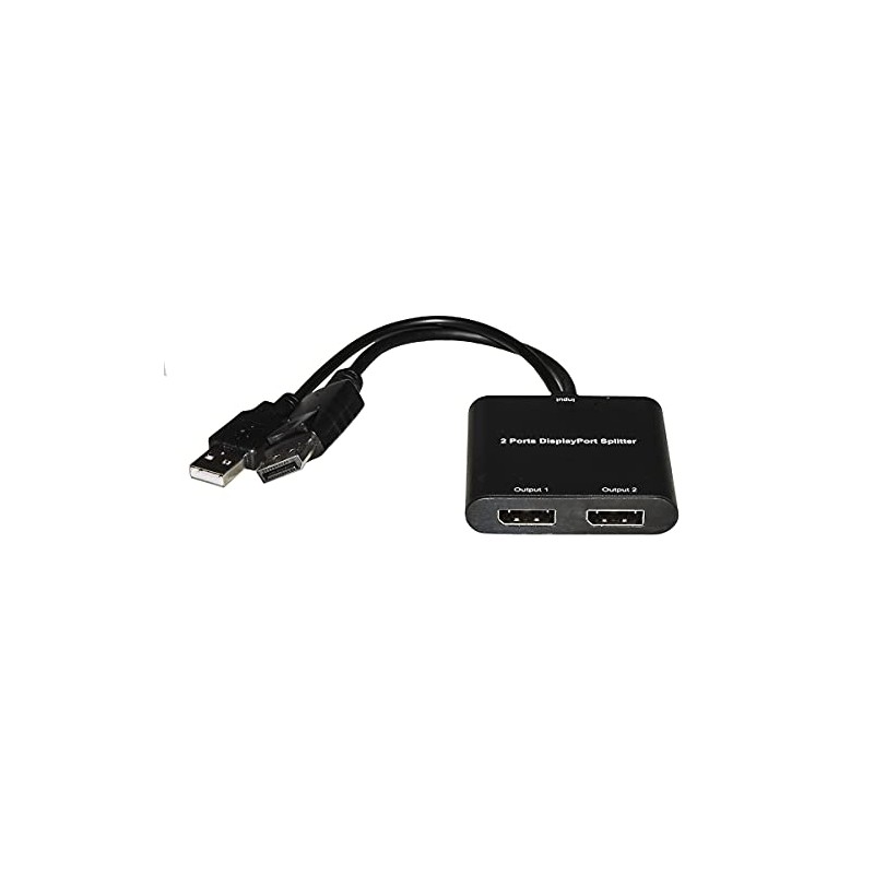 LINK LKADAT136 Splitter 2 Display Port with USB Power Supply
