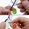 GMS Optical D Shape Screw-in Soft Silicone Eyeglass Nose Pads