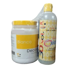 Gentilis  Gentil Oxide Polvo Decolorante White 350g + Revelador Tono Blanco