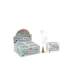 White Sage Incense Cones| Pack of 12 Boxes|10 Cones Each Total 120 Cones|