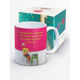 Bold & Bright - Funny 'Googled Symptoms' Coaster - Small Gift Ideas For Her - Friends Birthday - Colleague Work Office - New Home Gift - Presents For Ladies Women - Sold By Brainbox Candy (Coaster)