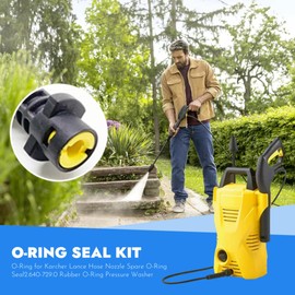 LQWZN O Rings Nozzle Set for Karcher Pressure Washer Accessories Fit Karcher K2 K3 K4 K5 K6 K7 Hose,2.640-729.0 O Ring Nozzle Set