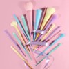Docolor 17-Piece Makeup Brush Set, Pink Make-Up Brush Set, Includes