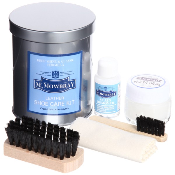 M. Mowbray Shoe Care Shoe Polishing Kit, St. Andrew Set, Leather Accessories, Gift, Petite Gift, Valentine's Day, multicolor