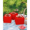 Bakepacker Red 8x8x5 Inches 36pcs Cake Boxes with Window 18-Packs