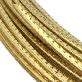Brass Guitar Fret Wire Medium 2.0mm Guitar Fingerboard Fretwire for Acoustic Guitars Accessory 6.5 feet (Brass Material)
