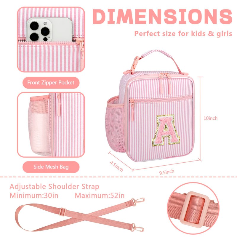 Insulated Lunch Bag Lunch Box for Kids Girls Back to