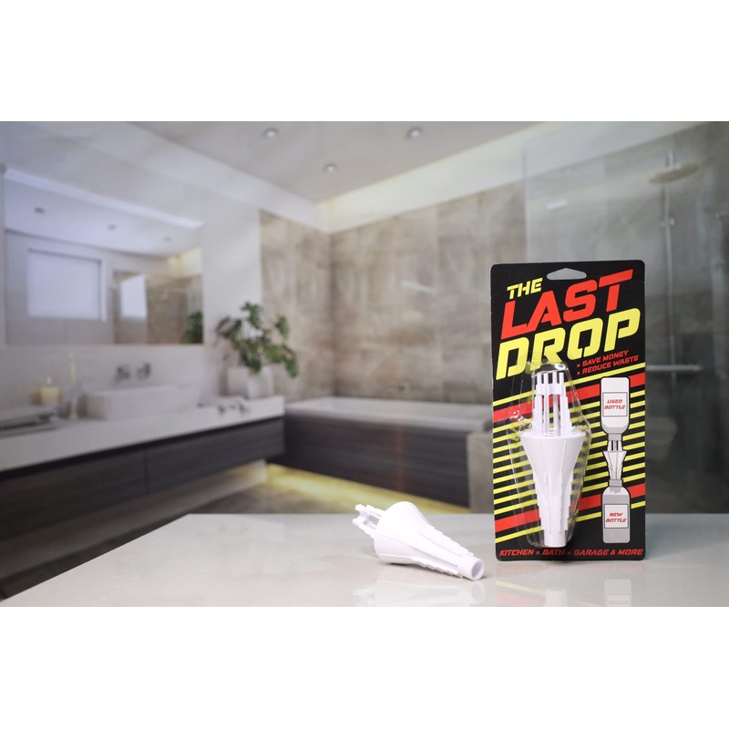 Last Drop Universal Bottle Emptying Kit Transfer Connector for Soap,