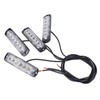 4pcs Side Marker Light Aluminum 12V to 24V 18 Lighting