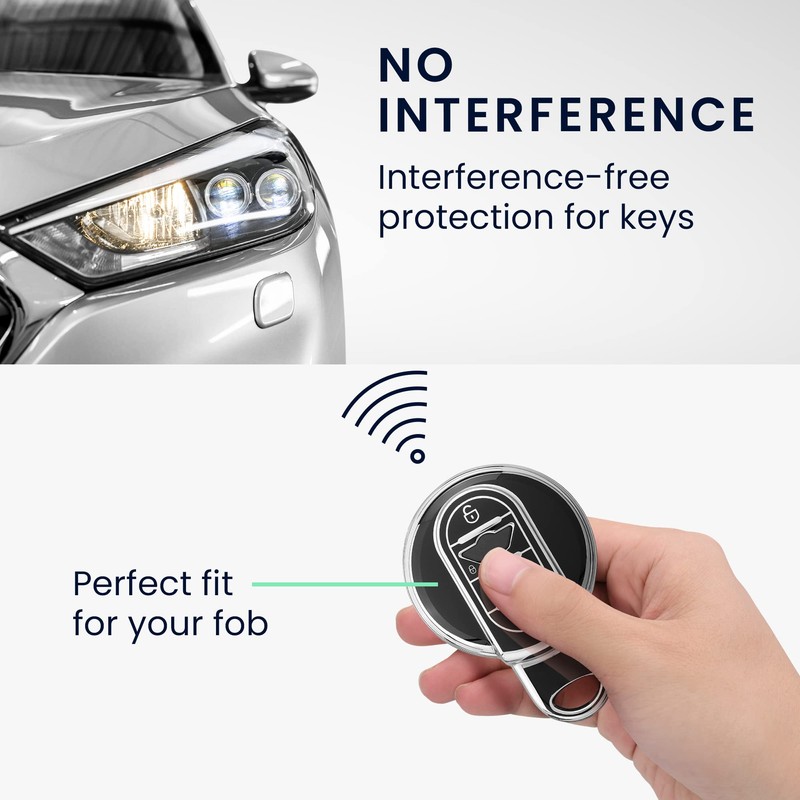kwmobile Carcasa para Mando Compatible con Mini Llave de Coche