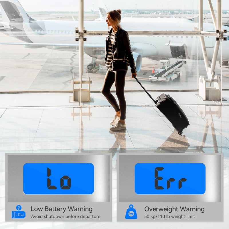 Luggage Scale Dr.meter Travel Essentials Luggage Weight Scale Backlight LCD